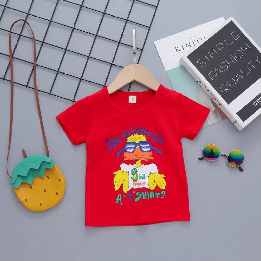 Round Neck Half Sleeve Set Duck Print - Image 14