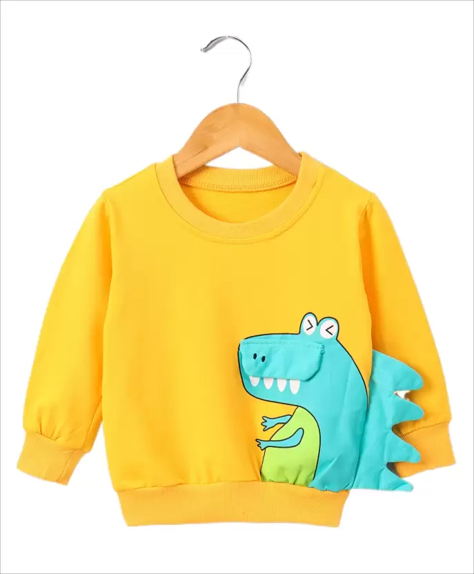 Boy's/Girl's Full Sleeve Round Neck Sweatshirt Dino Print - Image 6