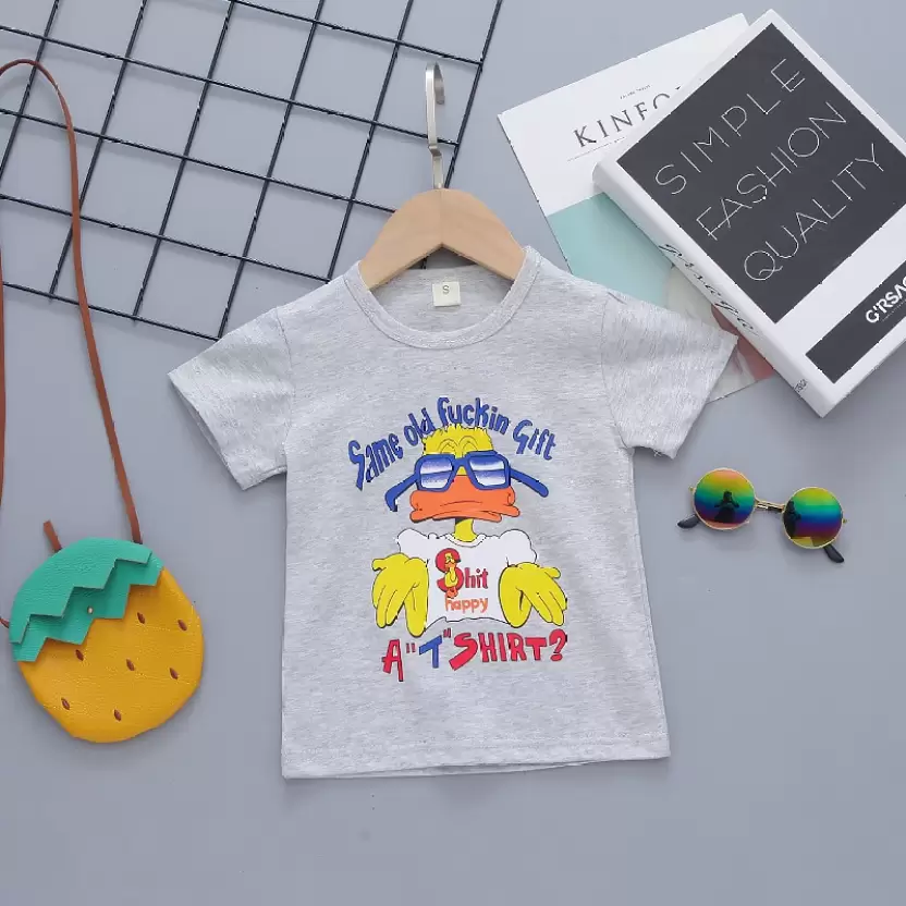 Round Neck Half Sleeve Set Duck Print - Image 10