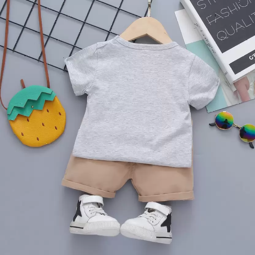 Round Neck Half Sleeve Set Duck Print - Image 11