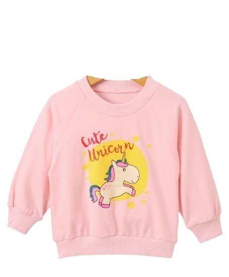 Girl's Full Sleeve Round Neck Sweatshirt Unicorn Print - Image 6