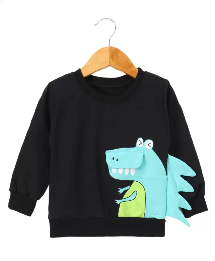 Boy's/Girl's Full Sleeve Round Neck Sweatshirt Dino Print - Image 9