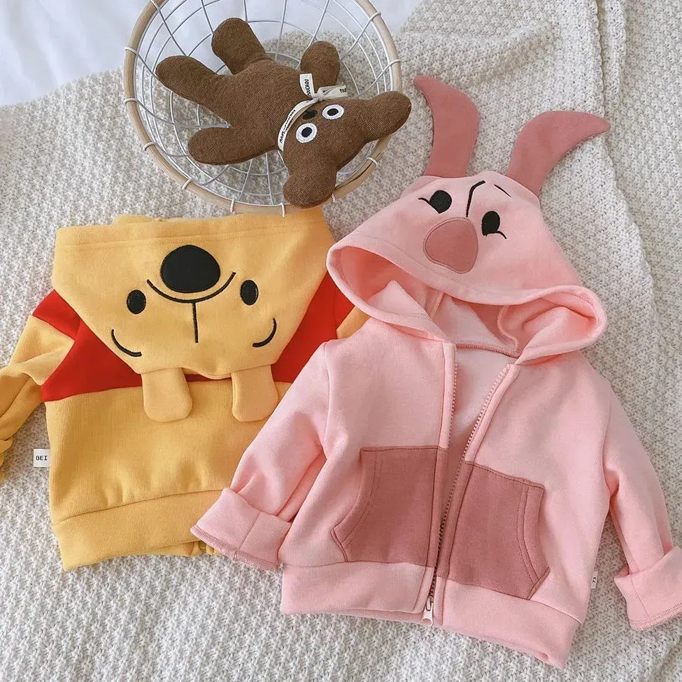 Girl's Korean Style Full Sleeves Cotton Knit Hoodie Sweatshirt - Image 4