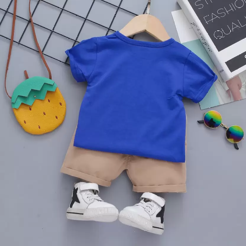 Round Neck Half Sleeve Set Duck Print - Image 5