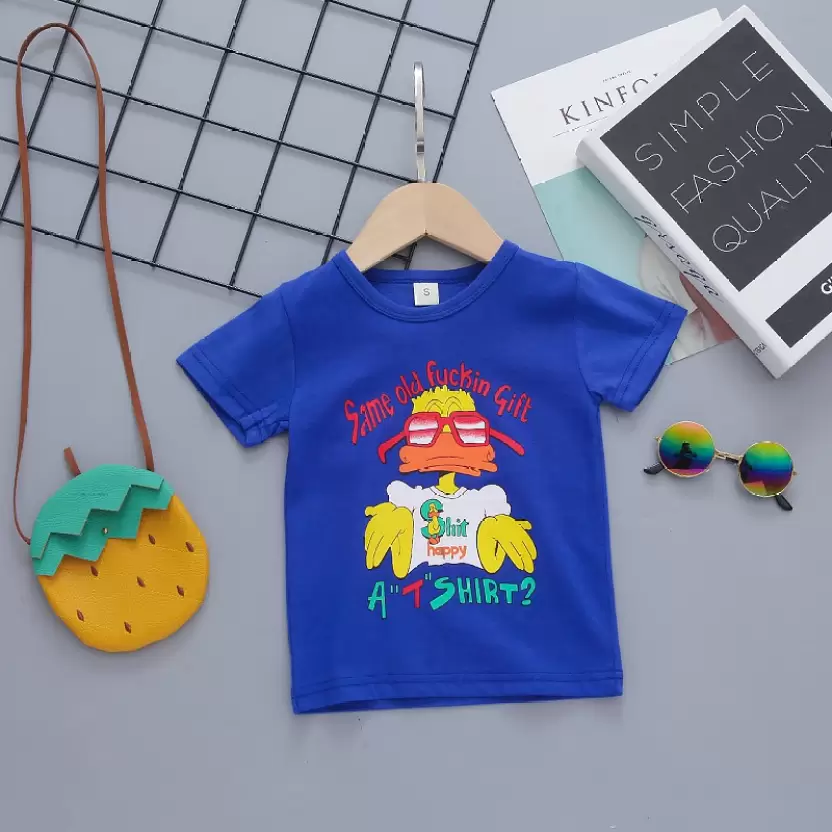 Round Neck Half Sleeve Set Duck Print - Image 7