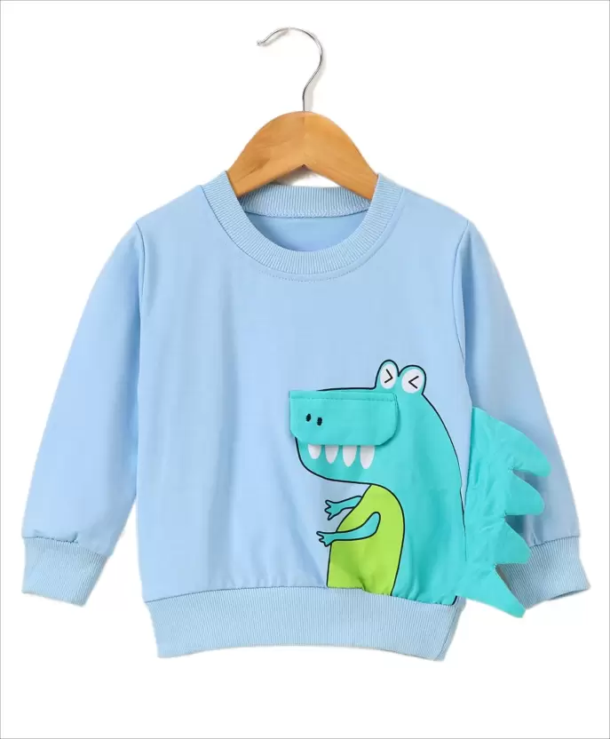 Boy's/Girl's Full Sleeve Round Neck Sweatshirt Dino Print - Image 13
