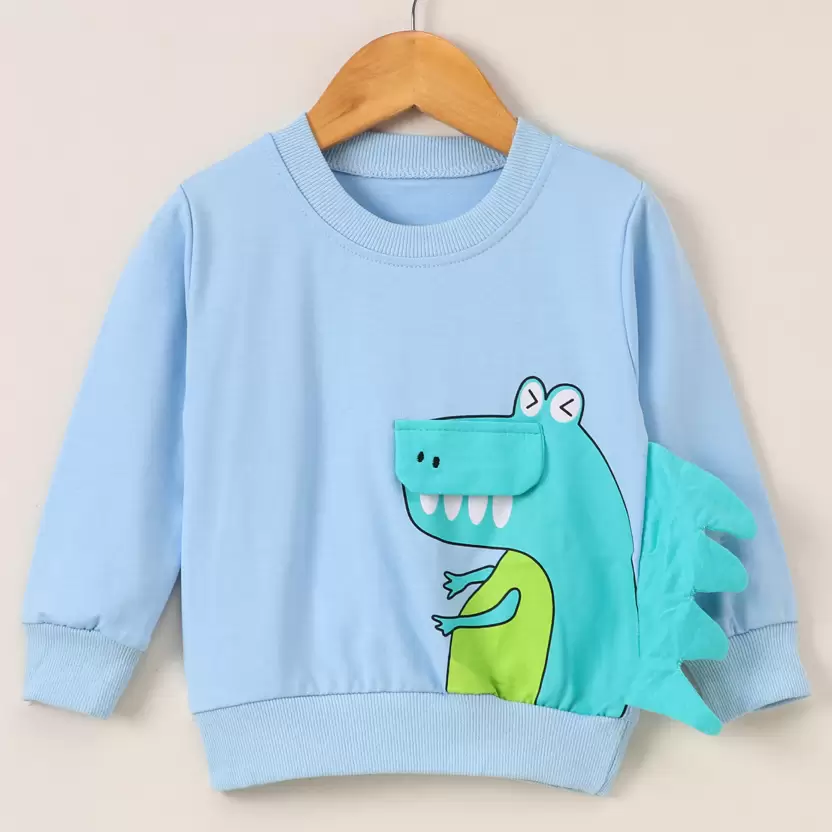 Boy's/Girl's Full Sleeve Round Neck Sweatshirt Dino Print - Image 17