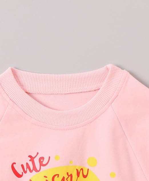 Girl's Full Sleeve Round Neck Sweatshirt Unicorn Print - Image 8