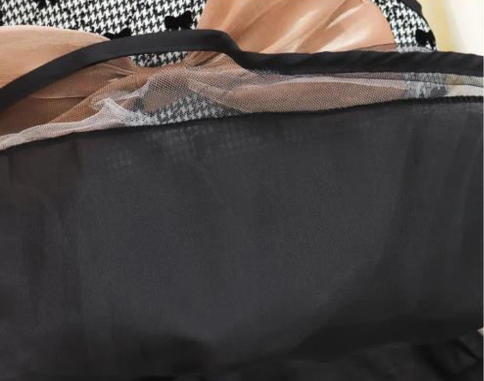 Girl's Korean Style Long Sleeve Round Neck Bow Attached Embellished Plaid Frock - Image 11