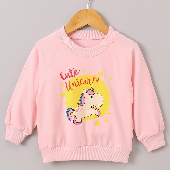 Girl's Full Sleeve Round Neck Sweatshirt Unicorn Print - Image 15