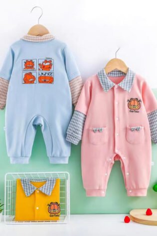 Boy's Full Sleeves Solid Romper