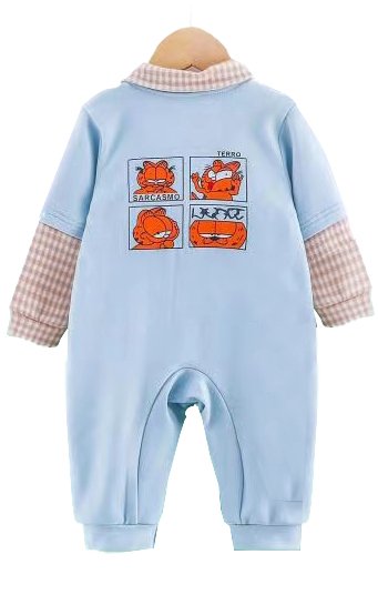 Boy's Full Sleeves Solid Romper - Image 3