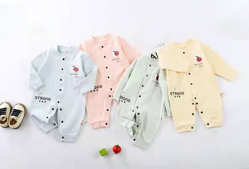 Boy’s & Girl’s 100% Cotton Full Sleeves Stripe Romper