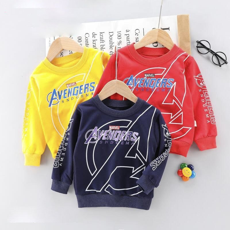 Boy's Full Sleeve Round Neck Sweatshirt Avenger Print