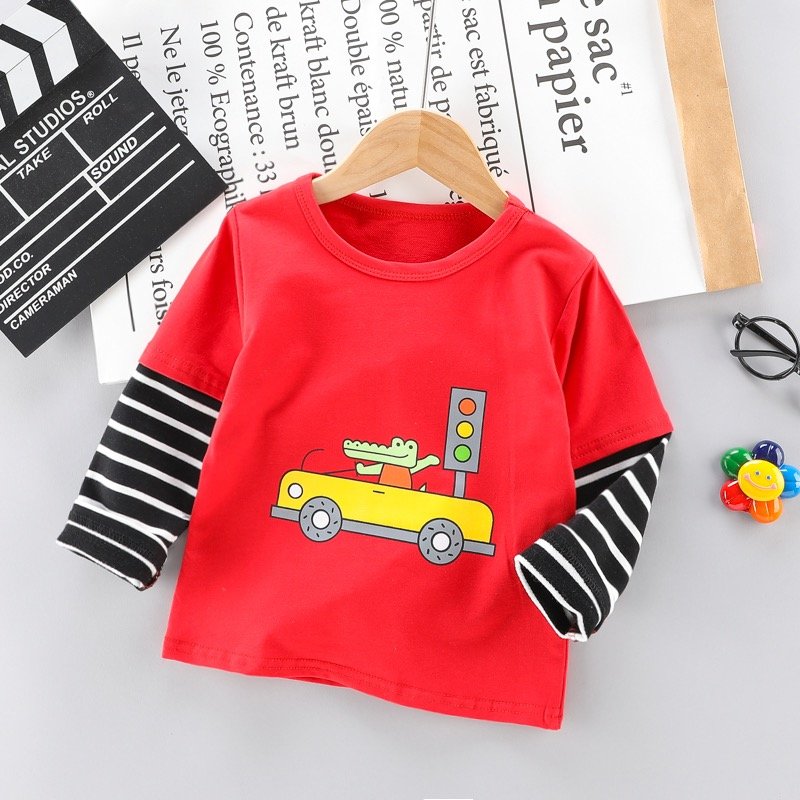 Boy's Full Sleeve Round Neck T-Shirt Graphic Print - Image 6