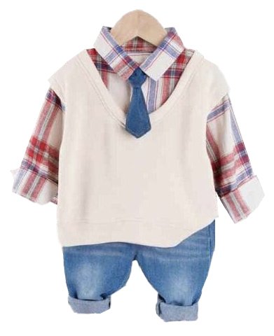 Boy's Korean Style Full Sleeve Casual Party Outfit 4 Piece Set - Image 4