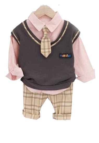 Boy's Korean Style Full Sleeve Casual Party Outfit 4 Piece Set - Image 7