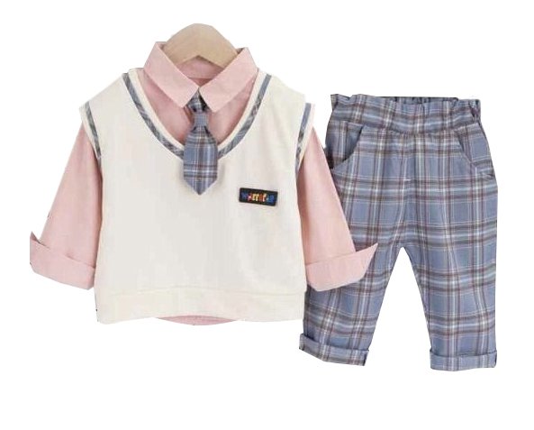 Boy's Korean Style Full Sleeve Casual Party Outfit 4 Piece Set - Image 8