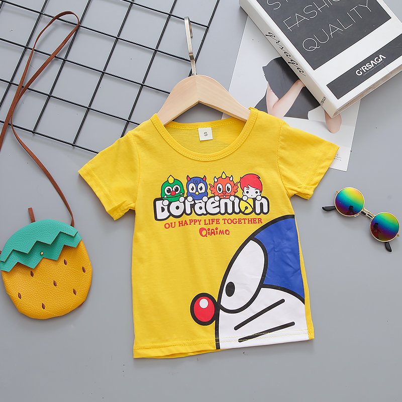 Round Neck Half Sleeve Set Doraemon Print - Image 15