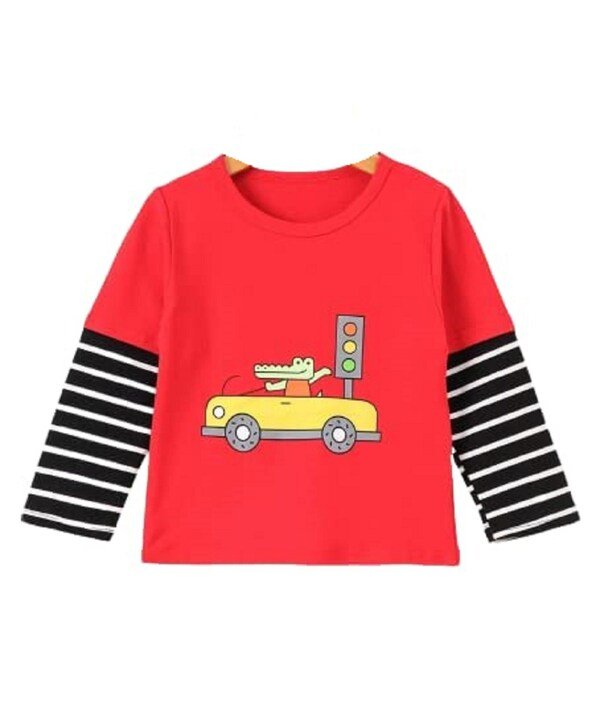 Boy's Full Sleeve Round Neck T-Shirt Graphic Print - Image 11