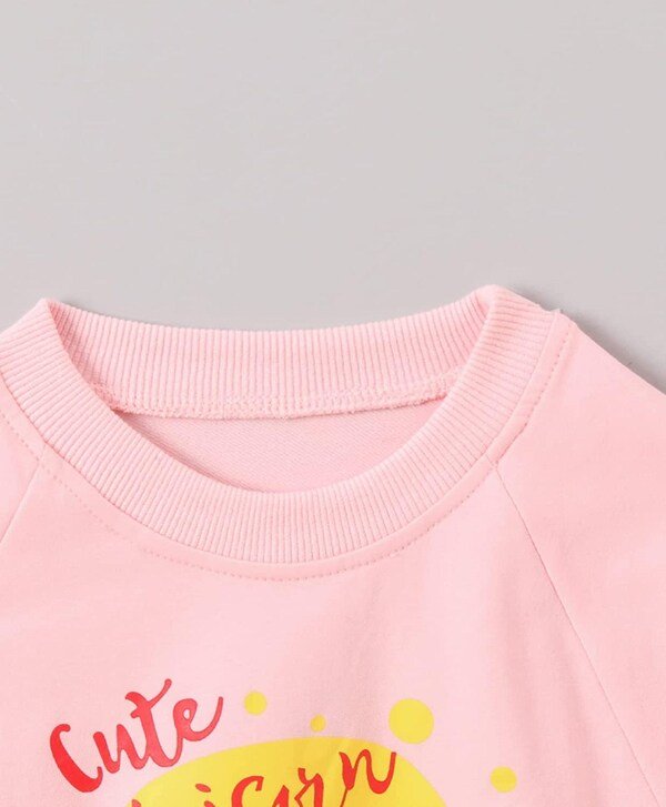 Girl's Full Sleeve Round Neck Sweatshirt Unicorn Print - Image 16