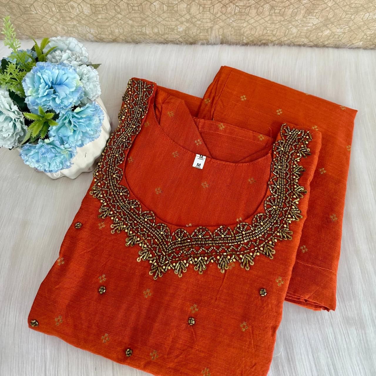 Women’s Anarkali Kurti with Printed Dupatta